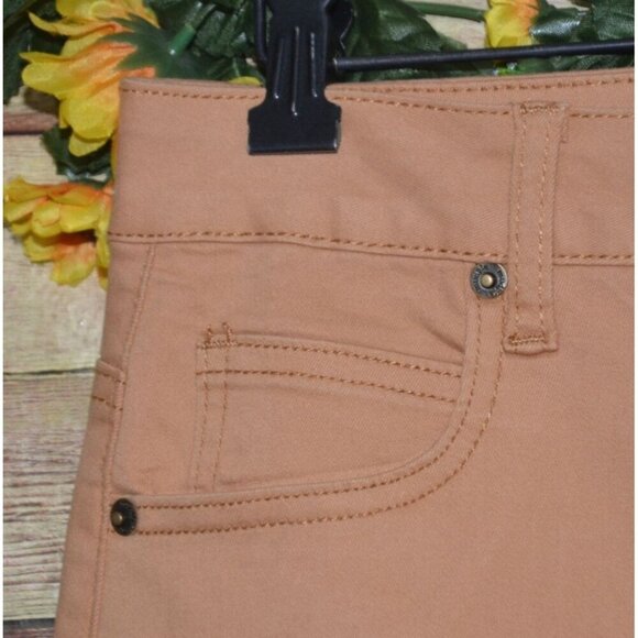 NWT Mud Pie Women's Crawford Wide Leg Jeans Raw Hem Ladies L Brown High Rise - Picture 3 of 11